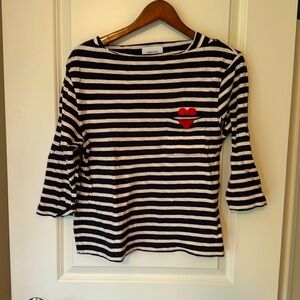 Current Elliot long sleeve striped top